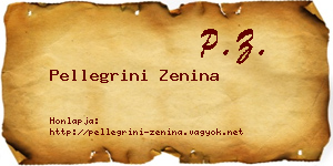 Pellegrini Zenina névjegykártya